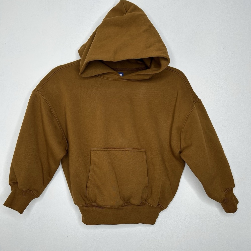 Yeezy YZY Kanye Gap Perfect Heavy Hoodie Brown Kids Toddler Sz Small